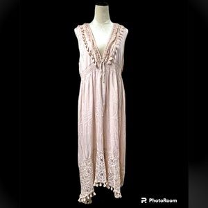 Size xl beach light blush pink dress